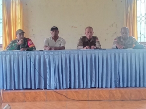 Babinsa Koramil 1603-04/Kewapante Dampingi Proses Mediasi Kasus Tanah di Kewapante