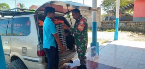 Babinsa Koramil 1627-01/Ba’a Dampingi Pelaksanaan Program Makanan Bergizi Gratis di Kabupaten Rote Ndao