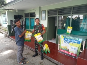 TNI Peduli Ketahanan Pangan, Koramil 1607-04/Alas Gelar Gerakan Pangan Murah