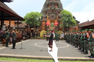 Wujud Penghargaan Negara, Kodim 1616/Gianyar Laksanakan Upacara Persemayaman dan Perabuan Secara Militer di Ubud