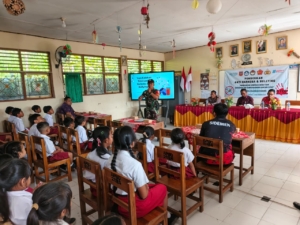 Cegah Perundungan atau Bullying, Anggota Koramil 04 Sidemen Berikan Sosalisasi.