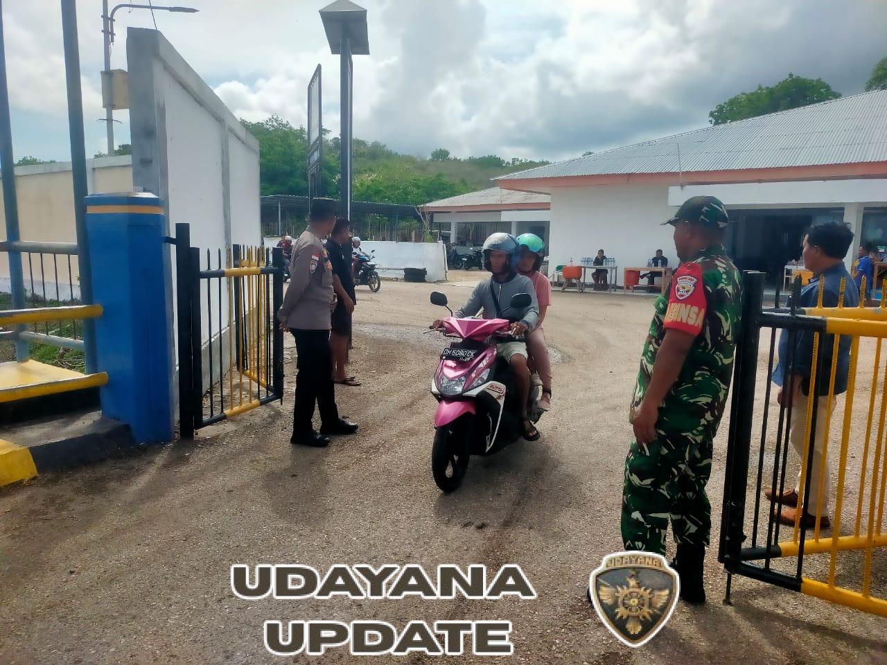 Babinsa Pantai Baru Amankan Keberangkatan Kapal Fery Garda Maritim 3 ke Kupang