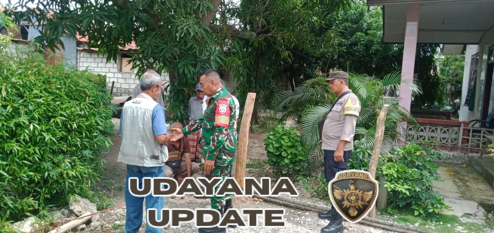 Babinsa Koramil 1627-01/Ba’a Mediasi Sengketa Tanah di Kelurahan Mokdale Berjalan Aman dan Damai