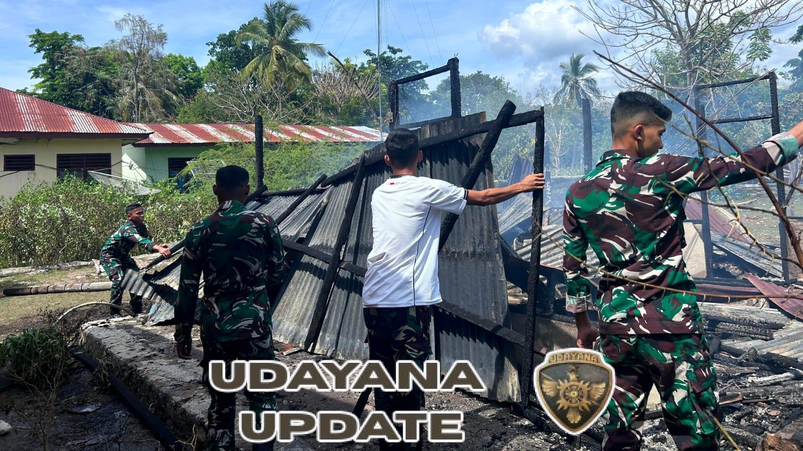 Pos Haslot dan Motamasin Bersatu Selamatkan Rumah Warga dari Kobaran Api