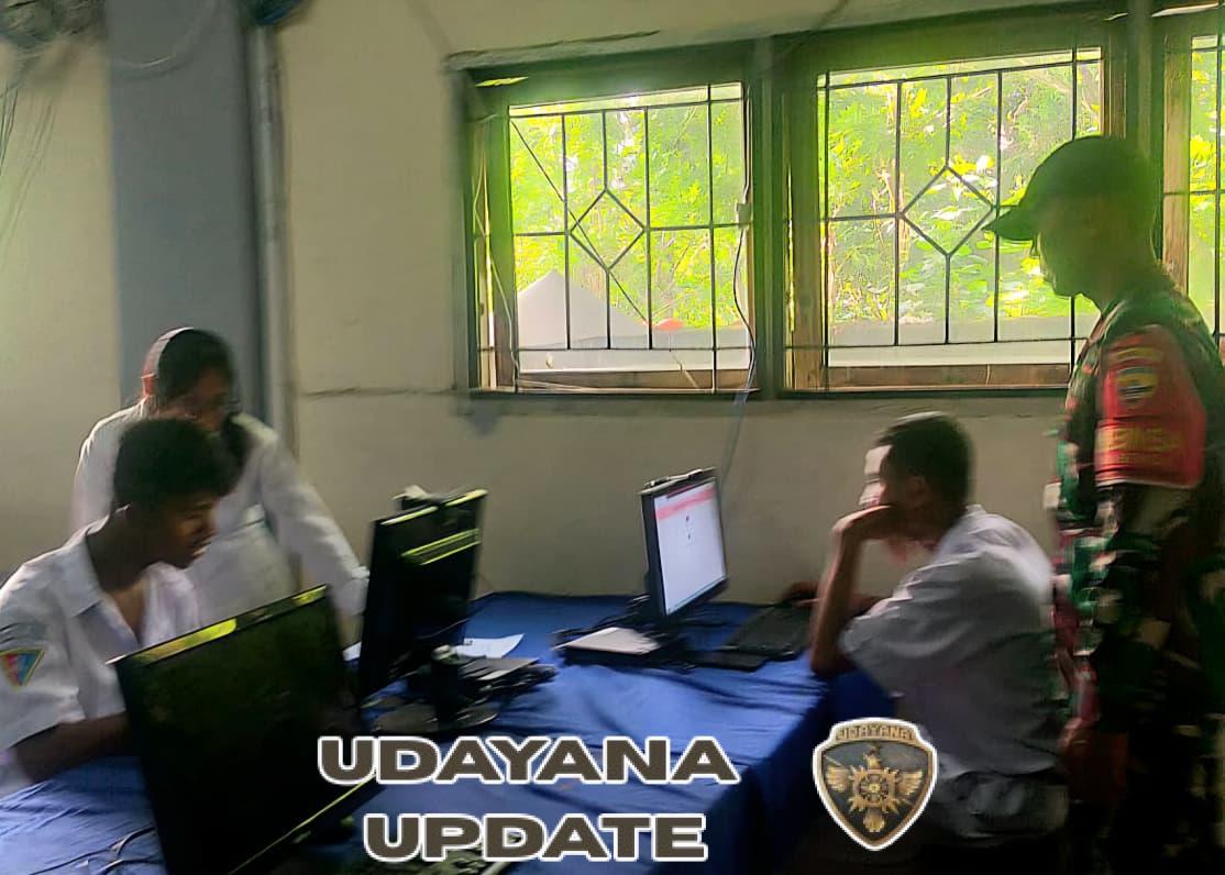 Babinsa Sertu Lalu Samsul Hakim: Pantau Pelaksanaan Tes Psikologi Siswa di SMK Nusa Dua