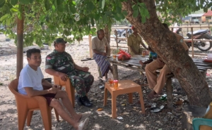 Sertu Prayitno Ajak Warga Naob Tingkatkan Gotong Royong dan Kesiapsiagaan Musim Hujan