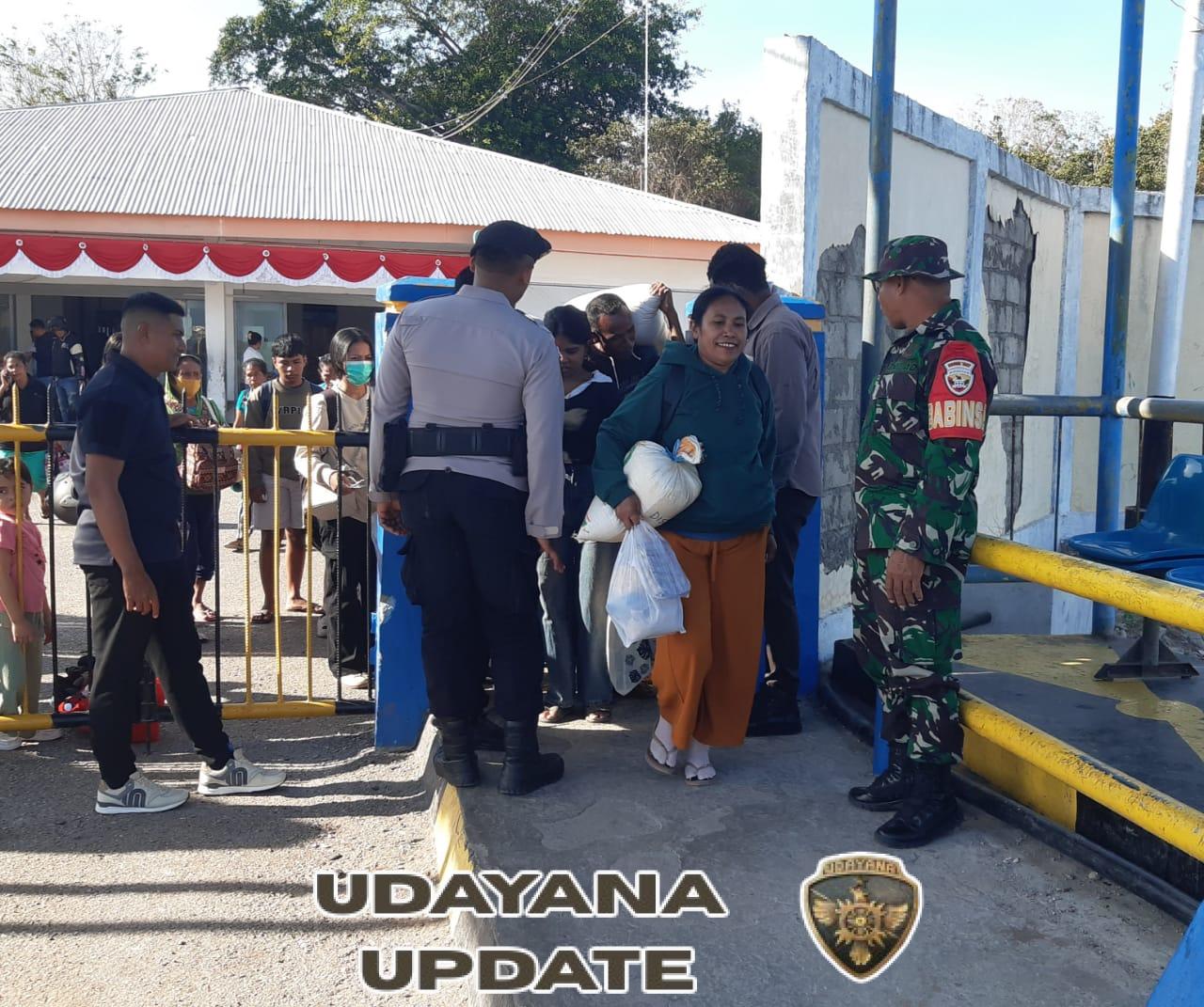 Babinsa Rote Ndao Kawal Keberangkatan Kapal Garda Maritim 3 Menuju Pelabuhan Bolok Kupang