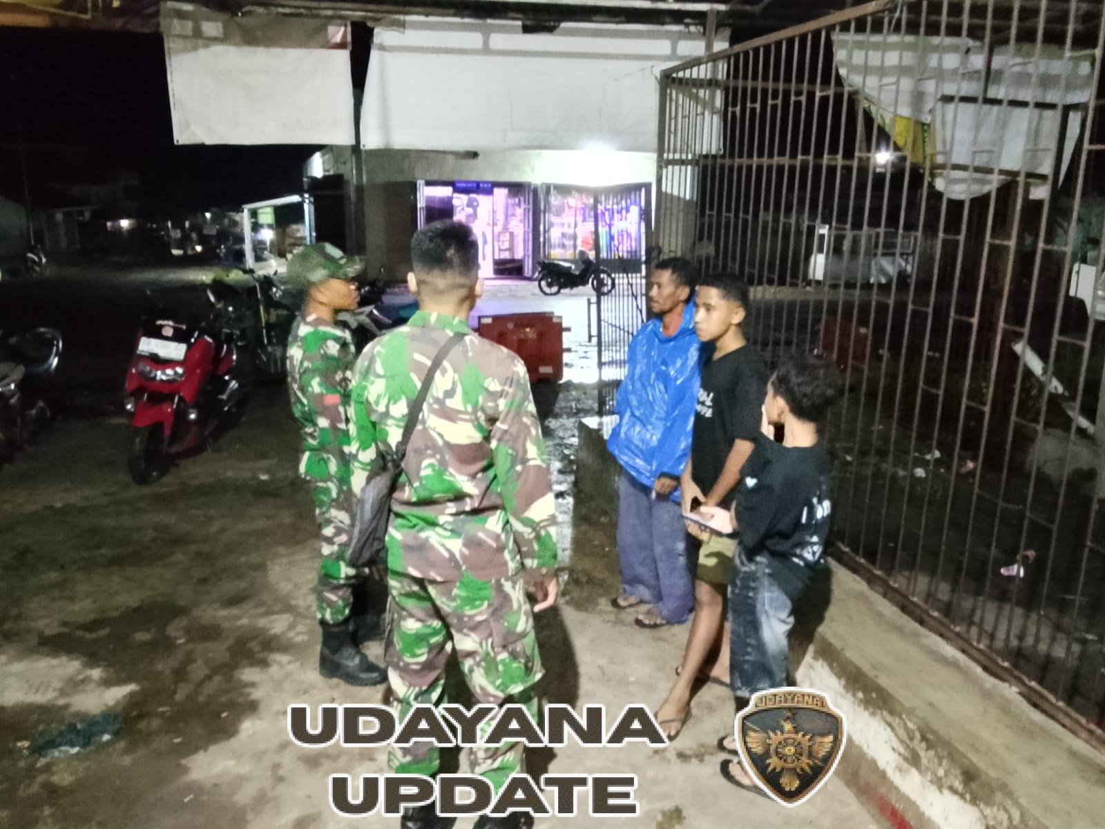 Kehadiran TNI Dirasakan Warga, Patroli Koramil Lembor Jamin Kondusifitas Kamtibmas di Manggarai Barat