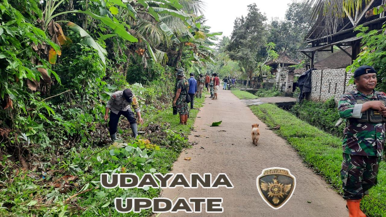 TNI–Polri dan Pemdes Melaya Bersinergi Gelar Karya Bakti Cegah Banjir di Jembrana