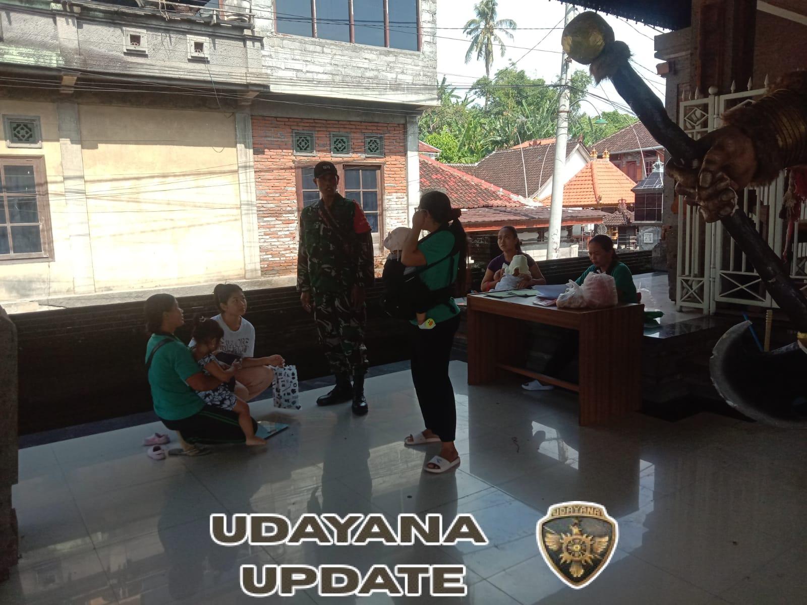 Babinsa Semarapura Terus Aktif Dan Konsisten Dampingi Posyandu Balita Dan Bumil