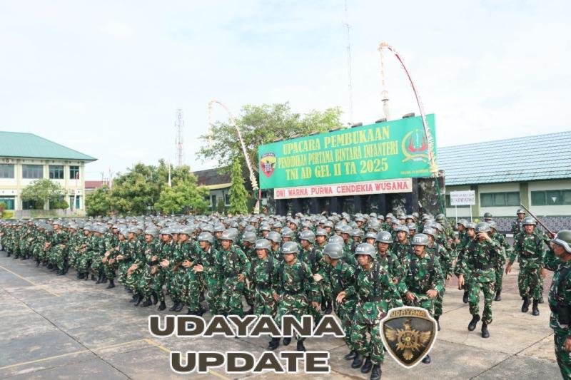 Rindam IX/Udayana Resmi Buka Dikmaba Infanteri Gelombang II TA 2025: Cetak Prajurit Tangguh dan Berintegritas