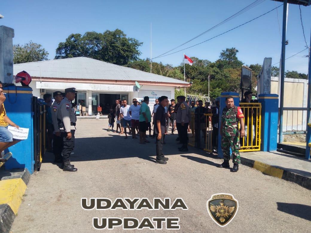 Koramil 1627-02 Pantai Baru Pastikan Keamanan Bongkar Muat KMP Kalibodri di Pelabuhan Fery