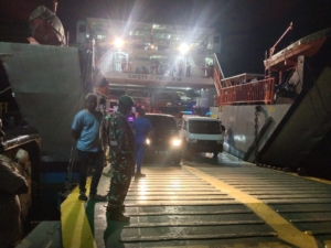 Koptu Imran Laksanakan Pengamanan Kapal Garda Maritim 3 di Pelabuhan Pantai Baru