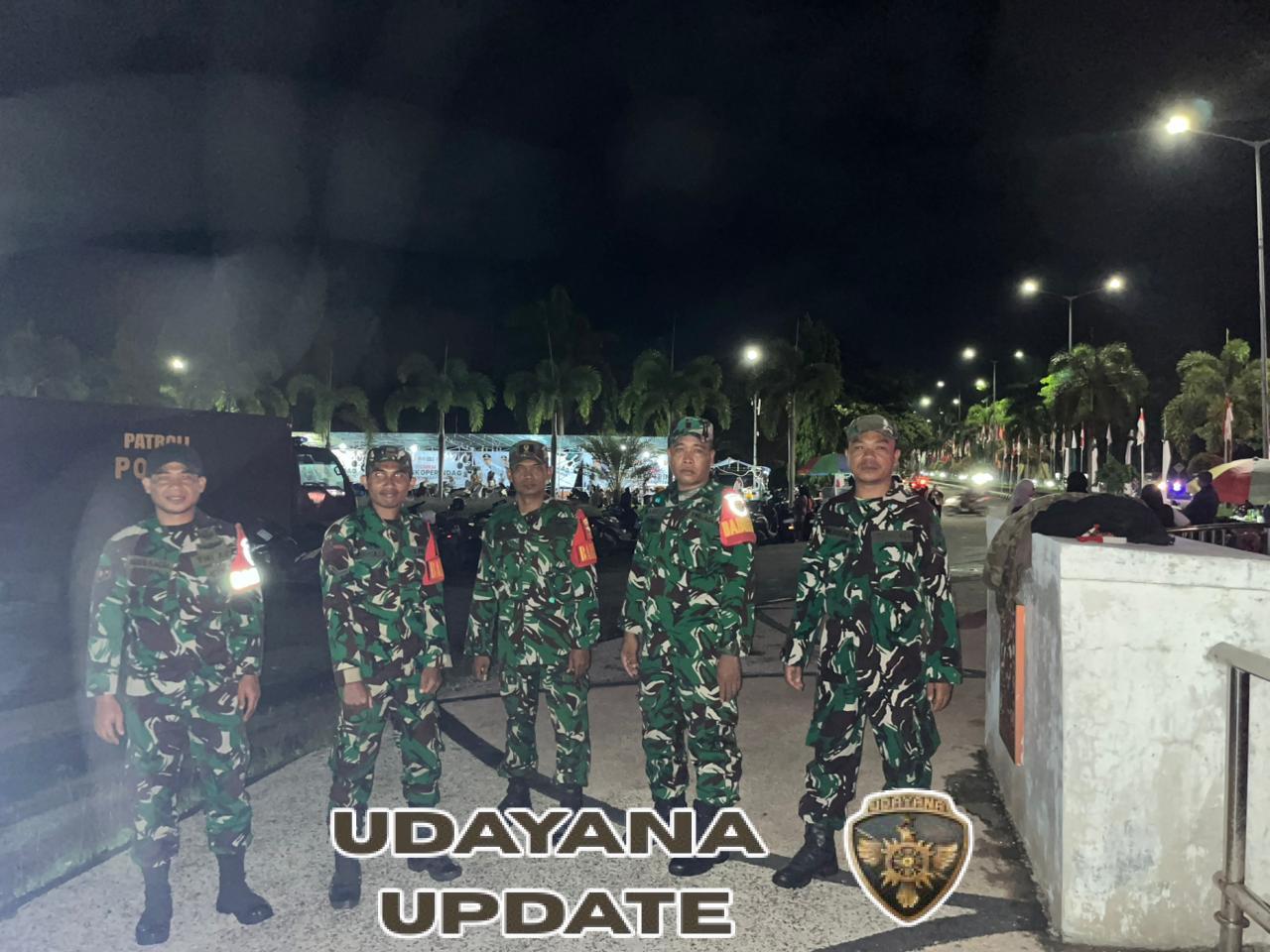 Koramil 1628-01/Taliwang Amankan Kegiatan Malam Budaya dan Lomba Solawatan HUT ke-22 Kabupaten Sumbawa Barat