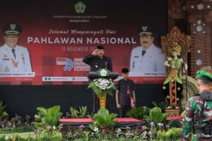 Wabup Dirga Pimpin Upacara Hari Pahlawan ke-80, Ajak Masyarakat Tabanan Teladani Semangat Perjuangan
