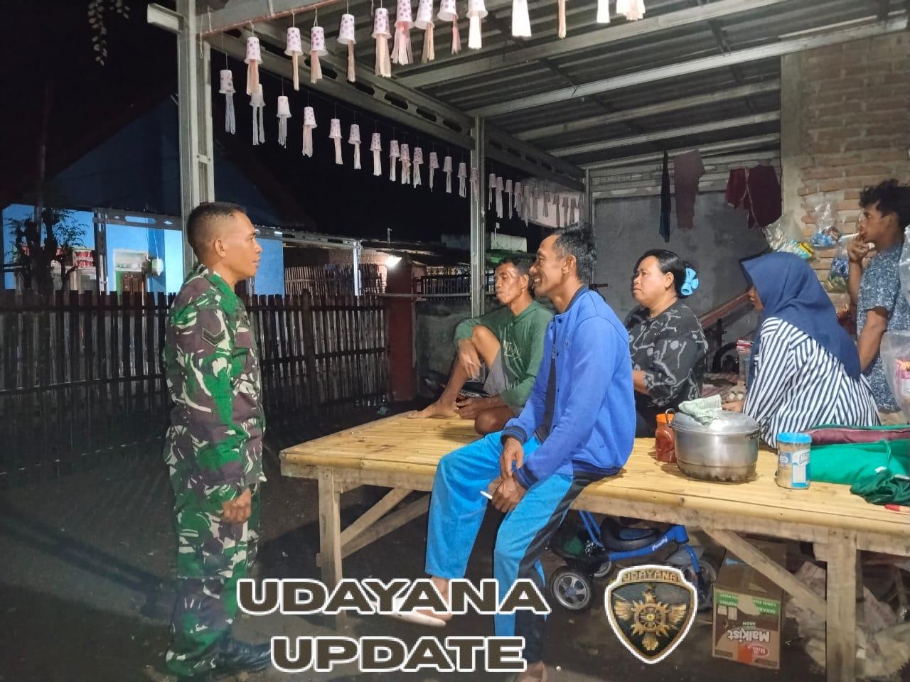 Babinsa Koramil 1608-02/Bolo Gelar Ronda Malam di Dusun Doro Luwu