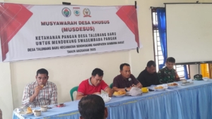 Babinsa Talonang Baru Dampingi MUSDESUS Ketahanan Pangan untuk Perkuat Swasembada Desa
