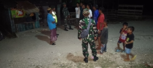 Ciptakan Rasa Aman, Koramil 1630-03/Macang Pacar Sisir Wilayah Noa di Kecamatan Pacar