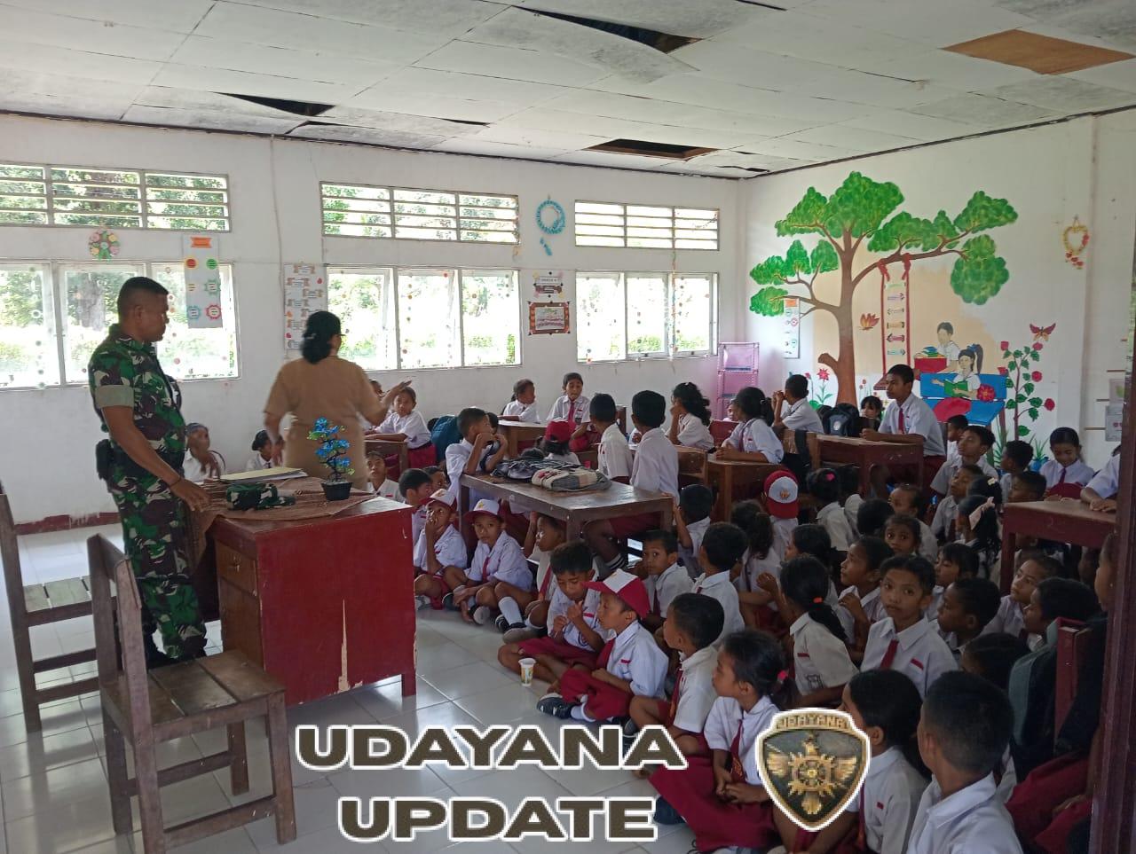 Babinsa Koramil Maurole Edukasi Siswa SDI Niranusa Tentang Bahaya Bullying