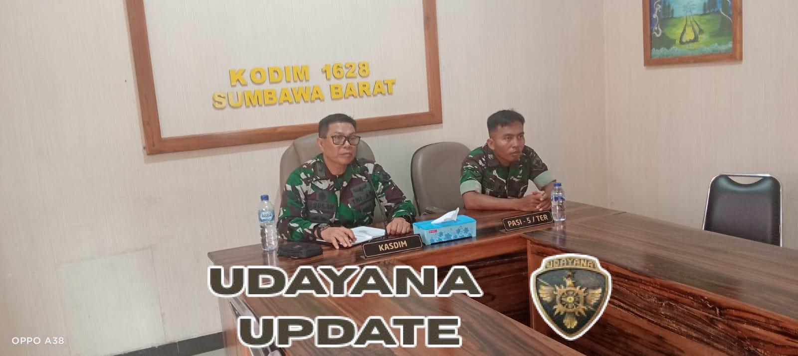 Kasdim 1628/KSB Tekankan Percepatan Verifikasi Lahan dalam Rapat Monitoring Pembangunan KDKMP NTB