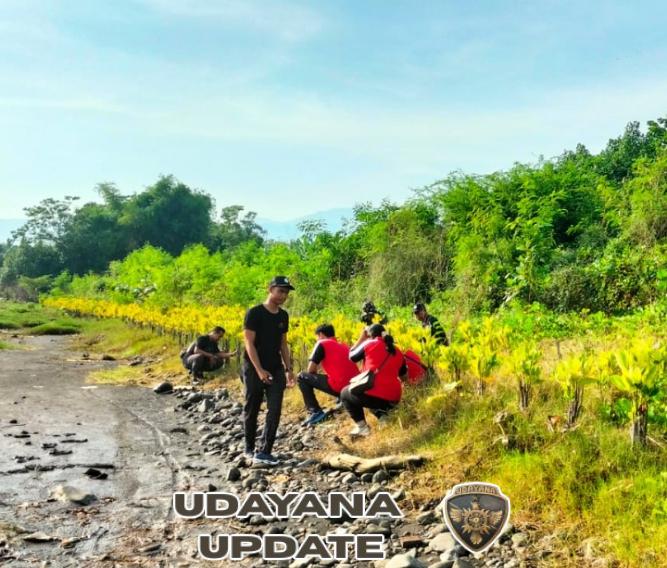 Kodim 1609/Buleleng Gelar Pembinaan Lingkungan Hidup 2025: Ribuan Pohon Ditanam di Pantai Kerobokan
