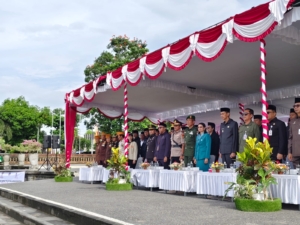 Kodim Klungkung Ikut Serta Upacara Serah Terima Panji- Panji Dan Surat Sakti Pahlawan Nasional I Gusti Ngurah Rai