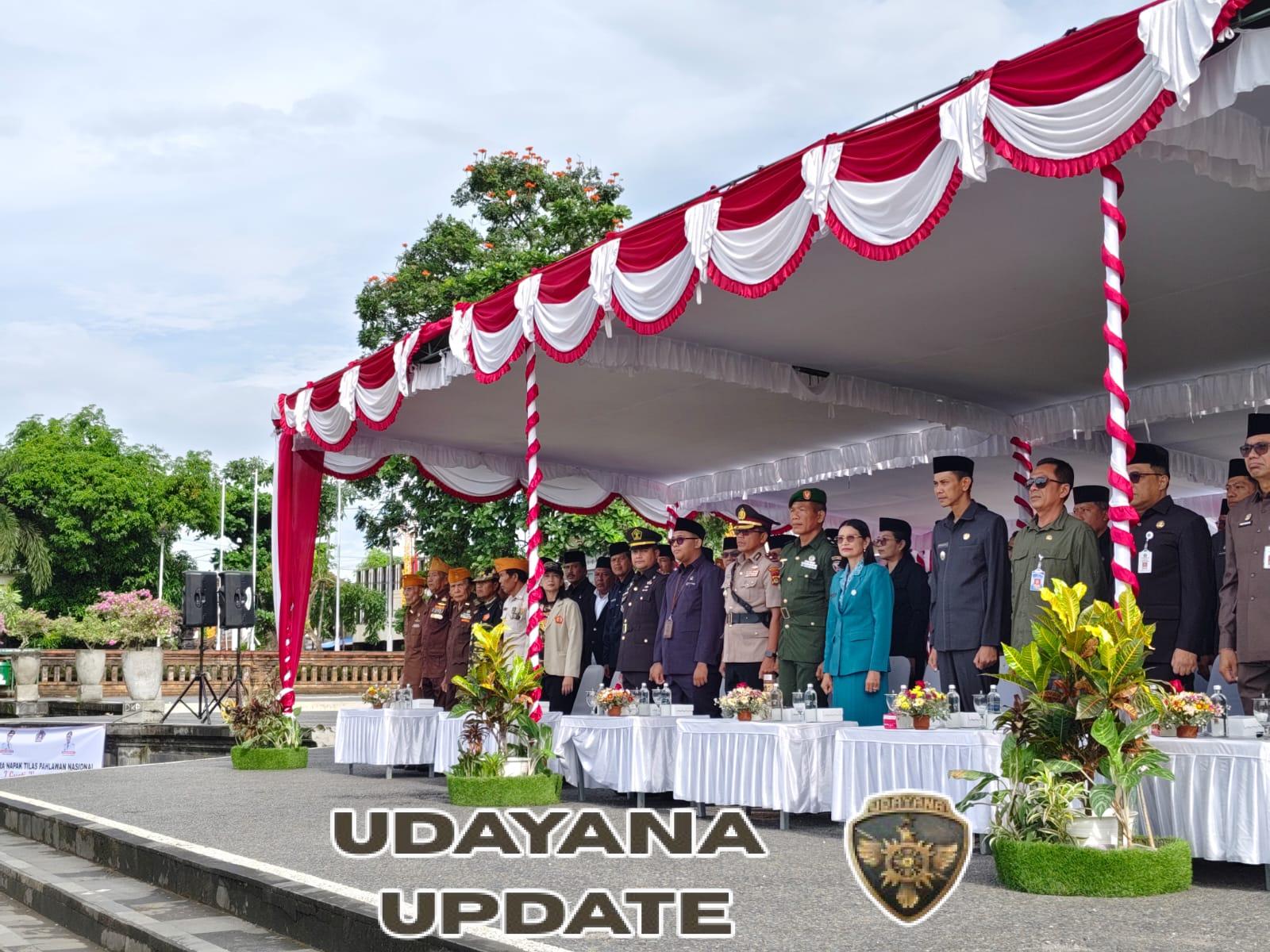 Kodim Klungkung Ikut Serta Upacara Serah Terima Panji- Panji Dan Surat Sakti Pahlawan Nasional I Gusti Ngurah Rai