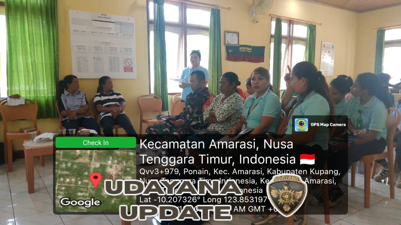 Sinergi TNI Desa Ponain Sukseskan Lomba Posyandu NTT