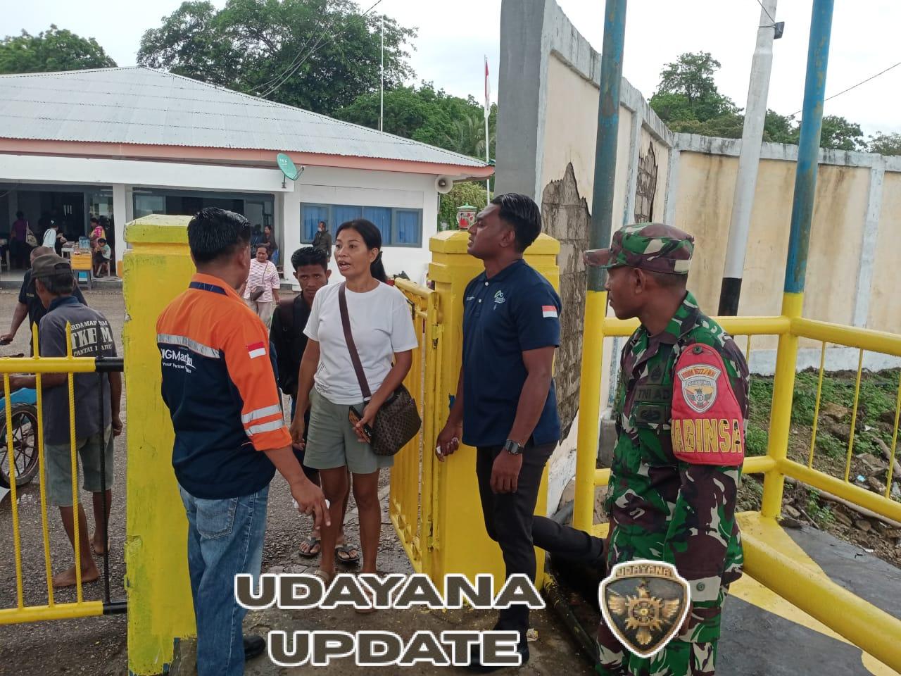 Babinsa Koramil 1627-02 Pastikan Keberangkatan KM Garda Maritim 3 Berjalan Aman di Pantai Baru