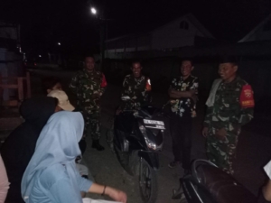 Pengecekan dan Patroli Siskamling Koramil Bima Berlangsung Lancar dan Aman