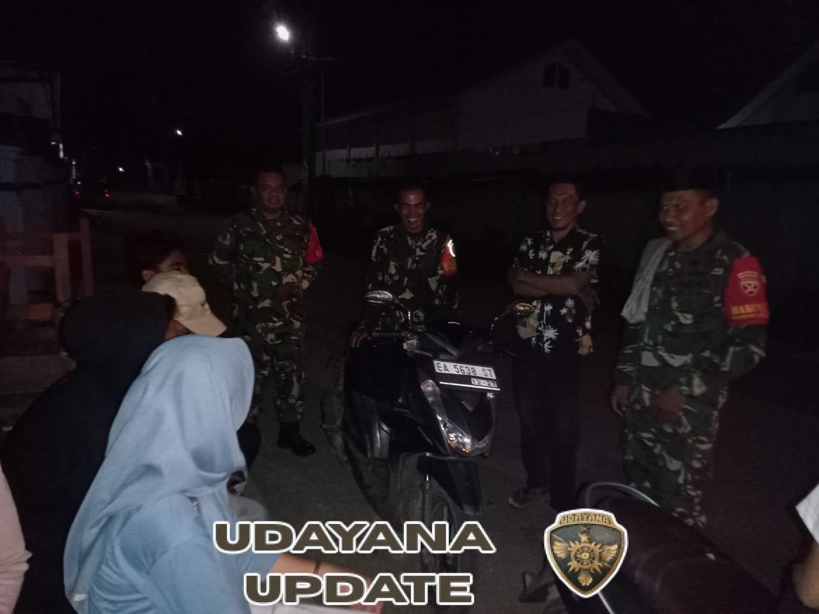 Pengecekan dan Patroli Siskamling Koramil Bima Berlangsung Lancar dan Aman