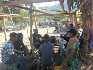 Komsos Babinsa Koramil 1608-07/Monta Berjalan Lancar, Perkuat Sinergi dengan Warga