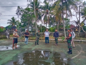 Danramil Gianyar Kawal Pengukuran Lahan KDMP Demi Percepatan Pembangunan Desa Siangan