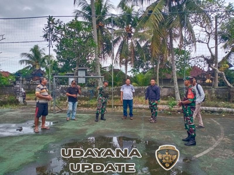 Danramil Gianyar Kawal Pengukuran Lahan KDMP Demi Percepatan Pembangunan Desa Siangan