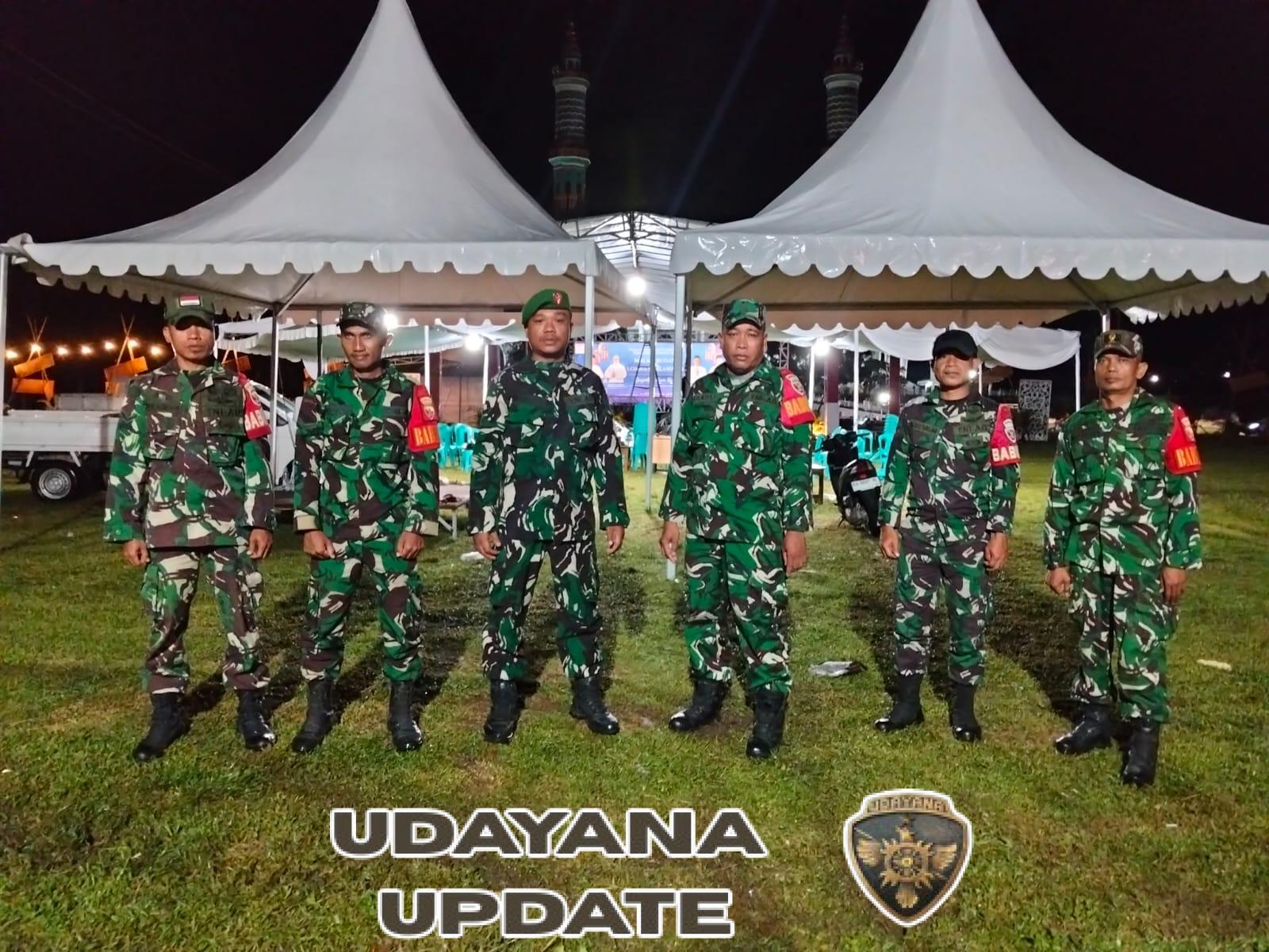Koramil 1628-01/Taliwang Amankan Pelaksanaan Malam Budaya dan Lomba Solawatan dalam Rangka HUT ke-22 Kabupaten Sumbawa Barat”