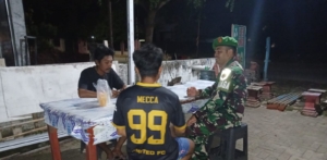 Koramil 1628-02/Sekongkang Gelar Patroli Malam Jaga Keamanan Wilayah