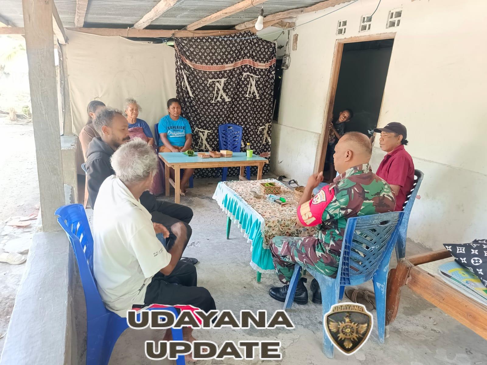 Pererat Silaturahmi, Babinsa Bisel Himbau Warga Oenbit Ciptakan Lingkungan Aman dan Kondusif