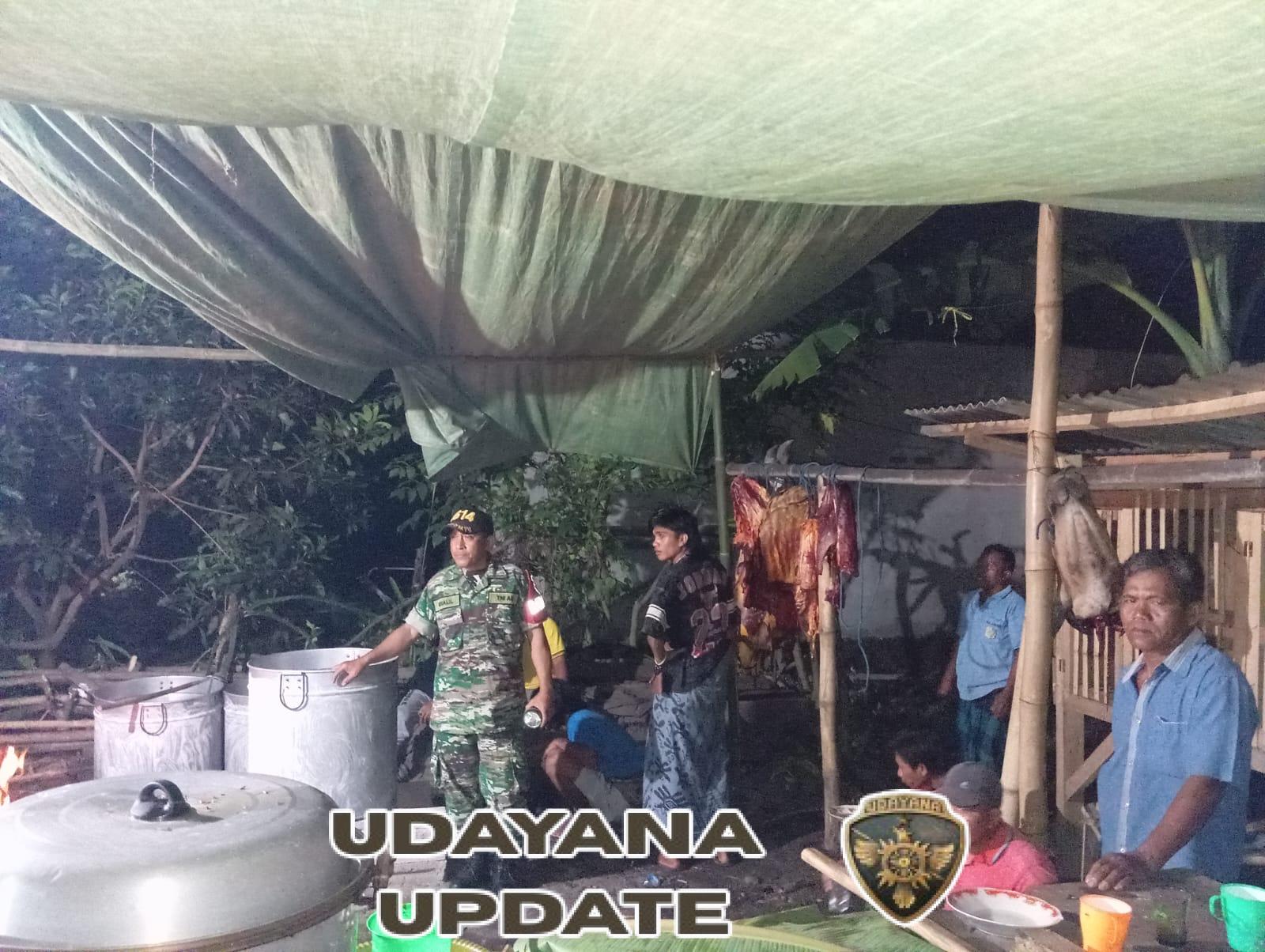 Babinsa Koramil 1614-05/Pekat Dampingi Warga, Gelar Ronda Malam di Dusun Ointala