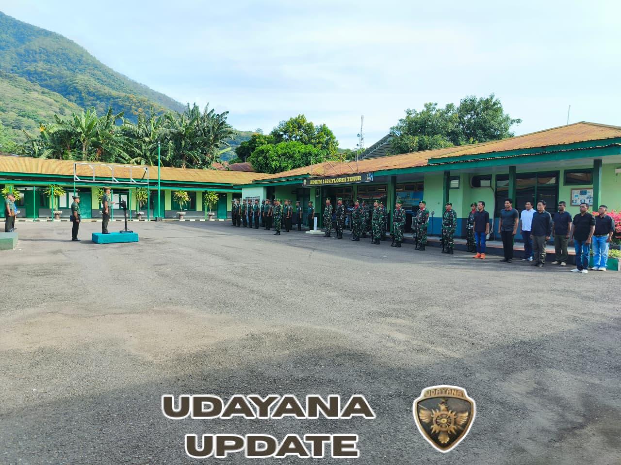 Upacara Bendera 17-an di Kodim 1624/Flotim Berjalan Khidmat dan Lancar