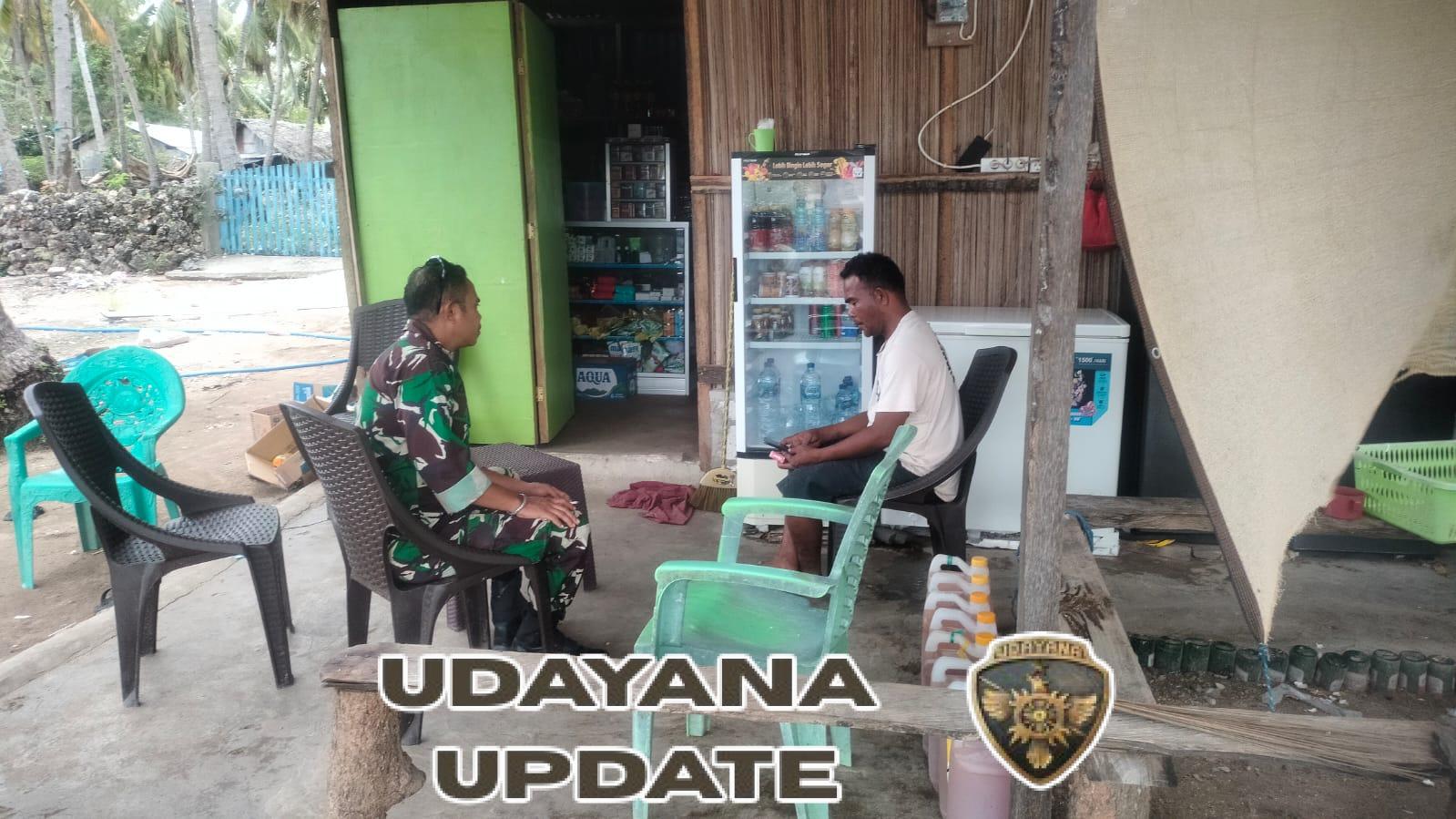 Kegiatan Komsos Babinsa Batutua Berjalan Lancar, Nelayan Diingatkan Tidak Melaut Saat Angin Kencang