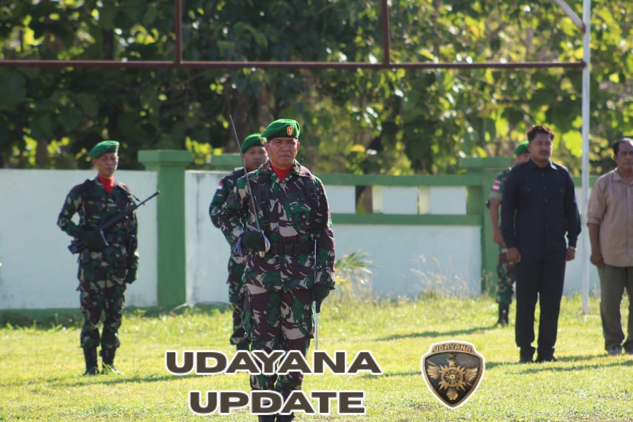 Kodim 1629/SBD Gelar Upacara Pengibaran Bendera, Danramil 02/Kodi Bacakan Amanat Kasad