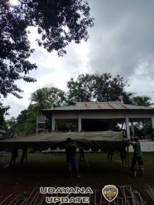 Babinsa Pantai Baru Laksanakan Monitoring dan Persiapan Lapangan Jelang Ibadah Penyegaran Iman