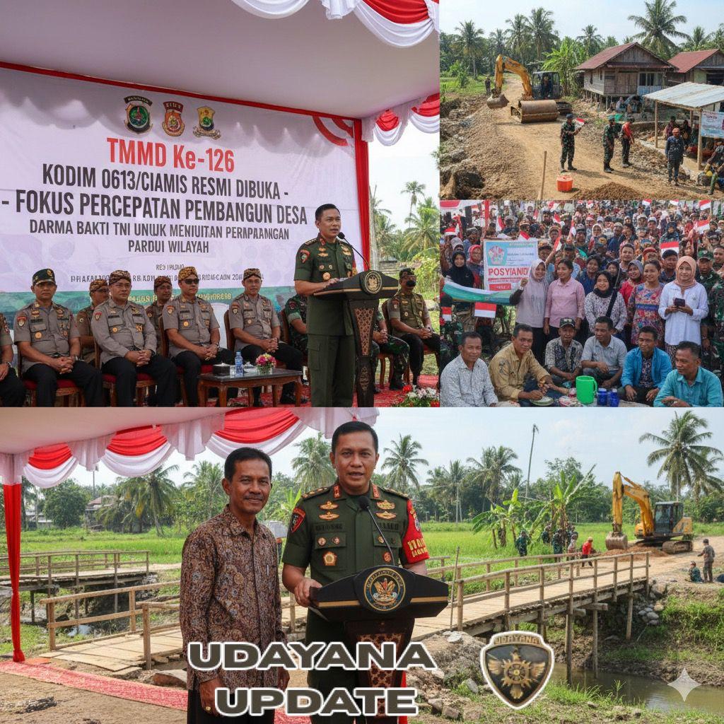 TMMD ke-126 Kodim 0613/Ciamis Resmi Dibuka, Fokus Percepatan Pembangunan Desa