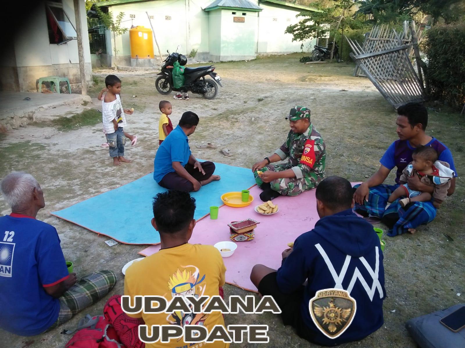 Babinsa Sertu Jumadi Mit Perkuat Komsos dan Monitoring Wilayah di Desa Tliu