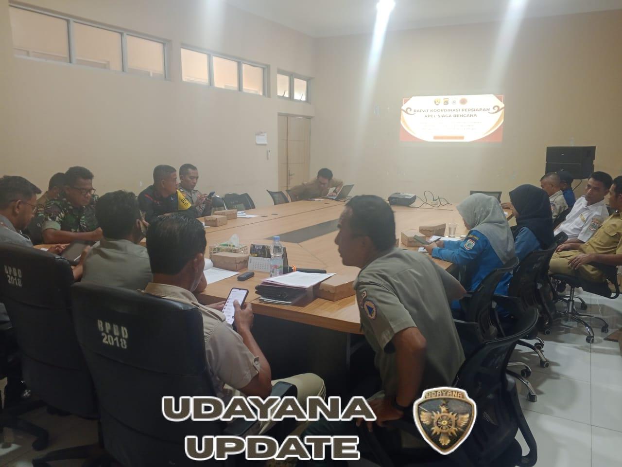 Pjs Pasi Ops Kodim 1628/KSB Hadiri Rapat Koordinasi Persiapan Apel Siaga Bencana 2025