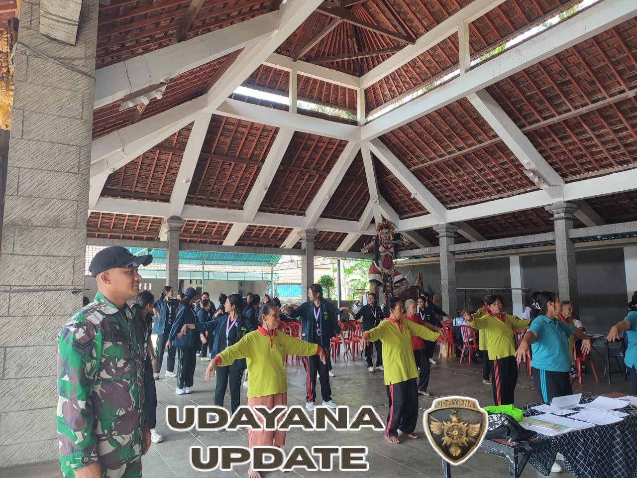 Babinsa Koramil Dawan Monitoring Posyandu Balita dan Lansia Di Banjar Sengguan