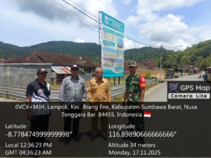 Babinsa Desa Lampok Dampingi Pengecekan Lahan Usulan Pembangunan KDKMP