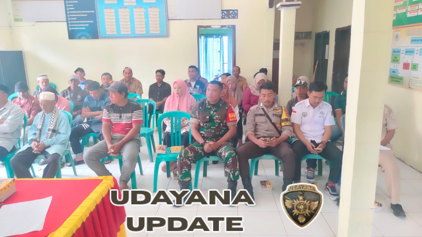 Babinsa Desa Mantar Hadiri Musyawarah Desa Penyusunan RKPDes 2026