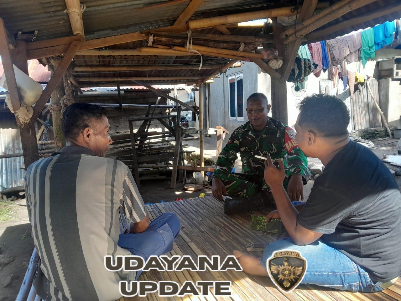 Babinsa Koramil Maurole Tingkatkan Keamanan dan Komsos di Desa Rangalaka