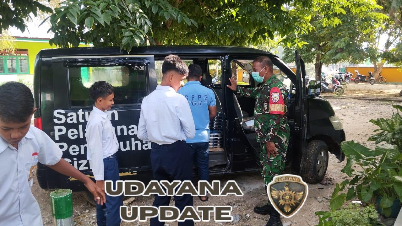 Berita Kegiatan Babinsa – Pendampingan Pemberian Makanan Bergizi